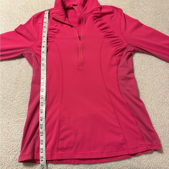 Lululemon Hot Pink Half Zip Pullover Jacket Long Sleeve Layer Running Top - Picture 6 of 12